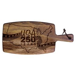 Totally Bamboo 16 in. L X 8 in. W X 1 in. Acacia Wood 250th Anniversary Serving & Cutting Board