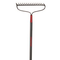 Razor-Back 66.5 in. 15 Tine Forged Steel Bow Rake Fiberglass Handle