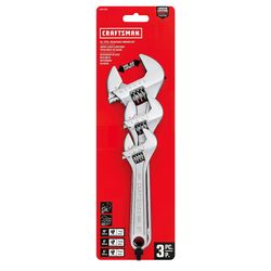 CRAFTSMAN Adjustable Wrench Set 3 pc