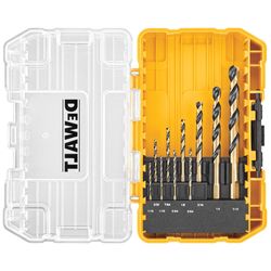 DeWalt Assorted High Speed Steel Drill Bit Set Straight Shank 10 pc