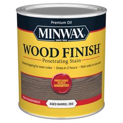 Minwax Wood Finish Semi-Transparent Aged Barrel Oil-Based Penetrating Wood Stain 1 qt