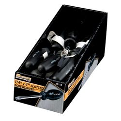 Performance Tool Mechanics Products 1/4 in. X 4 in. L Slotted Screwdriver 6 pc
