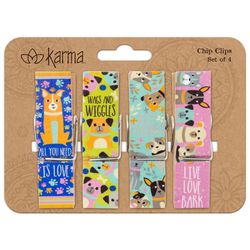 Karma Multicolored Wood Bag Clips