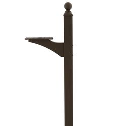 Architectural Mailboxes Landover 56.4 in. Venetian Bronze Bronze Aluminum/Steel Mailbox Post