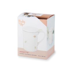 Pinky Up Annette 12 oz Pink BPA Free Honeycomb Insulated Mug