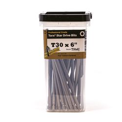 Big Timber Star T30 Head X 6 in. L Torx Insert Bit Steel 20 pc