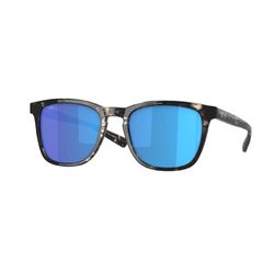 Costa Sullivan Sunglasses Men's Shiny Black Frame Kelp Blue Lens Polarized