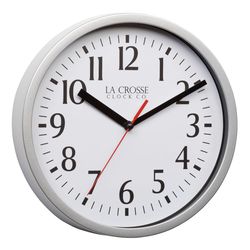 La Crosse Technology 7 in. L X 7 in. W Indoor Analog Wall Clock Glass/Plastic Silver