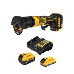 DEWALT 20V MAX 4Ah & 5Ah Battery Kit with Charger with DEWALT ATOMIC 20V MAX 3 In. Cut-Off Tool