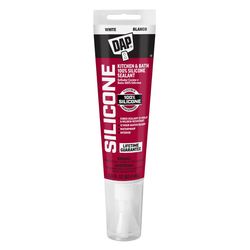DAP White Silicone Kitchen and Bath Sealant 2.8 oz
