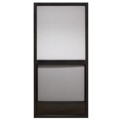 Precision Extrudaform 79-3/4 in. H X 35-1/8 in. W Provencial Bronze Steel Screen Door