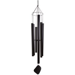 Music of the Spheres, Inc Basso-Profound Black Aluminum 168 in. Wind Chime