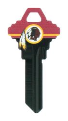 HILLMAN NFL Washington Redskins House/Office Key Blank 68 Single For Schlage Locks Red