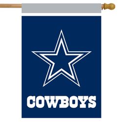 Briarwood Lane Dallas Cowboys House Flag 28 in. W X 40 in. L