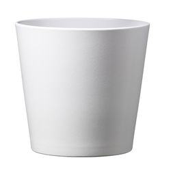 SK 4.7 in. H X 5.1 in. D Clay Dallas Esprit Ceramic Pot White