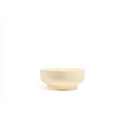 Momma Pots 9 in. W Porcelain Garden Bowl Planter Almond