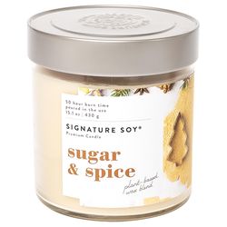 Signature Soy Signature Soy Cream Sugar and Spice Scent Candle Candle 15.1 oz