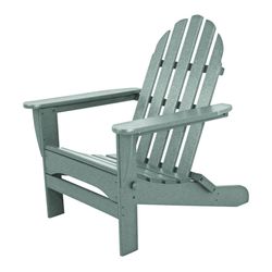 Ivy Terrace Classics Gray HDPE Frame Adirondack Foldable Chair