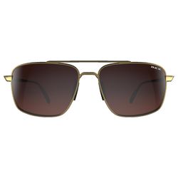 BEX Sunglasses Sunglasses Unisex Gold Frame Brown Lens Polarized