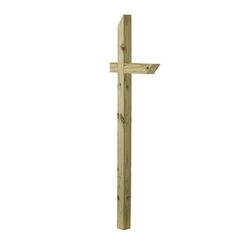 ProWood 6 in. Natural Brown Pressure Treated Wood Mailbox Post