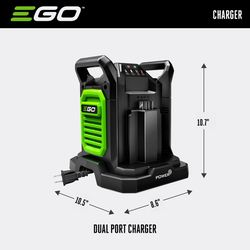EGO 56V Power+ CH2800D 8 Ah Lithium-Ion Dual Port Battery Charger 1 pc