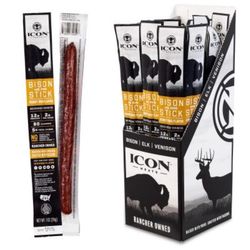 ICON Meats Bison & Pork Honey BBQ Sticks 1 oz Pouch