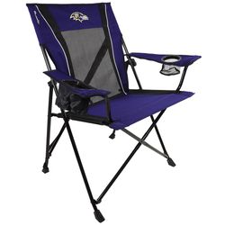 Kijaro Dual Lock Pro 1-Position Black Baltimore Ravens Camping Folding Chair