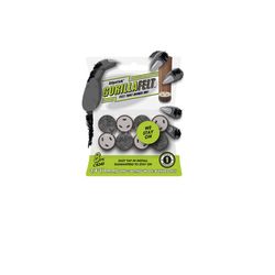 Slipstick GorillaFelt Felt Self Adhesive Leg Tip Black/Silver Round 3/4 in. W X 3/4 in. L 8 pk
