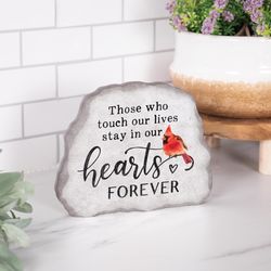 P Graham Dunn 6 in. H X 7 in. L Gray MDF Touch Our Lives Tabletop Sign