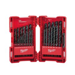Milwaukee Thunderbolt Assorted Black Oxide Drill Bit Set 3-Flat Shank 29 pc
