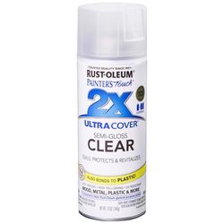 Rust-Oleum Painter's Touch 2X Ultra Cover Semi-Gloss Clear Acrylic Coating Spray Paint 12 oz