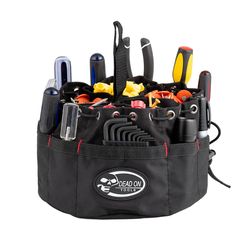 Dead On 10 in. W X 6.5 in. H Polyester Bag 19 pocket Black 1 pc