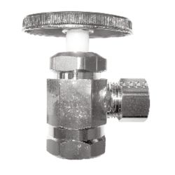 Ace 1/2 in. FIP X 3/8 in. Compression Brass Angle Stop Valve