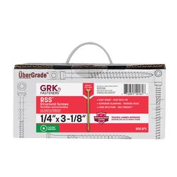 GRK Fasteners 3-1/8 in. L Star Climatek W-Cut Structural Wood Screws 500 pk