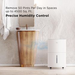 TCL 4500 sq ft 50 pt WiFi Dehumidifier