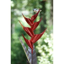 Desert Steel Heliconia Songbird 20 oz Steel Bird Feeder 6 ports