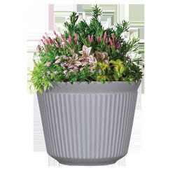 L&G Solutions 9.33 in. H X 12 in. W X 12 in. D X 12 in. D Polyresin Finola Planter Cement