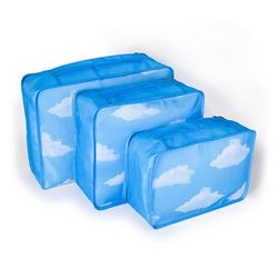 Kikkerland Blue/White Packing Cubes