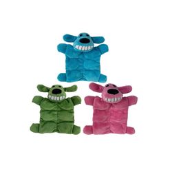 Multipet For Dog Assorted Loofa Squeakin Mat Dog Toy Medium 1 pk