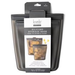 Krumbs Kitchen Black Food Storage Bag 2 pk
