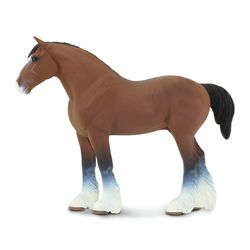 Safari Ltd. Winner's Circle Horses Clydesdale Stallion Toy Multicolored
