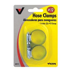 Victor 1/2 in to 1-1/4 in. SAE 12 Silver Hose Clamp Stainless Steel Band