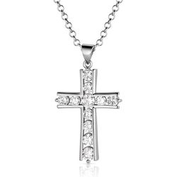 Montana Silversmiths Women's Round Brilliance Cross Necklace