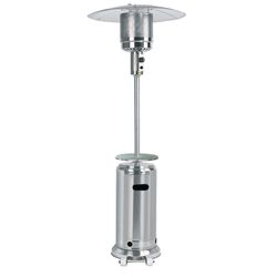 Hiland 48000 BTU Propane Stainless Steel Modern Patio Heater 10 sq ft