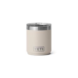 YETI Rambler 10 oz Cape Taupe BPA Free Ceramic Lined Stackable Lowball Tumbler with MagSlider Lid
