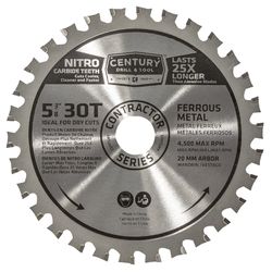 Century Drill & Tool 5-3/8 in. D X 20 mm Metal Cutting Nitro Carbide Saw Blade 30 teeth 1 pc