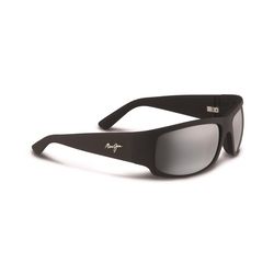 Maui Jim World Cup Sunglasses Unisex Matte Black Rubber Frame Neutral Gray Lens Polarized