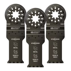 Imperial Blades Starlock 3-15/16 in. L Bi-Metal Oscillating Saw Blade 3 pk