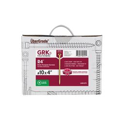 GRK Fasteners No. 10 X 4 in. L Star Climatek W-Cut Multi-Purpose Screws 1000 pk
