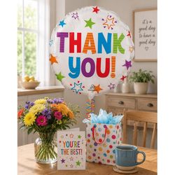Anagram Balloons Thank You Foil Balloon 1 pk